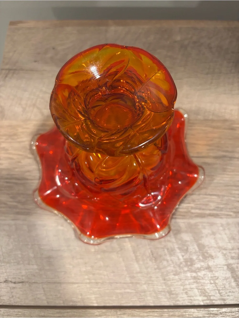 Vintage Viking Orange Glass Bowl
